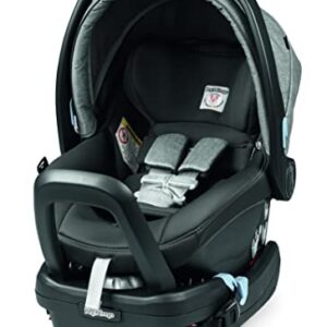 Peg Perego Booklet 50 Travel System - Includes Booklet 50 Baby Stroller and The Primo Viaggio 4-35 Infant Car Seat - Made in Italy - Atmosphere (Grey)