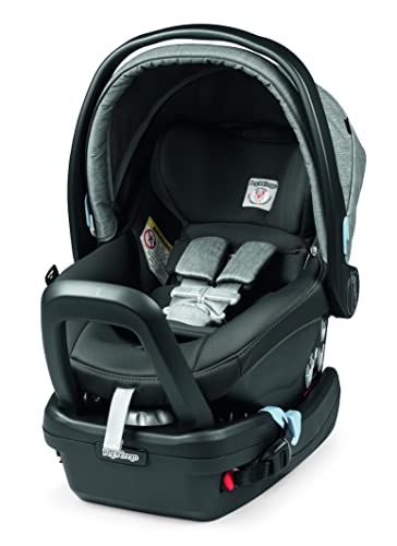 Peg Perego Booklet 50 Travel System - Includes Booklet 50 Baby Stroller and The Primo Viaggio 4-35 Infant Car Seat - Made in Italy - Atmosphere (Grey)