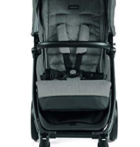 Peg Perego Booklet 50 Travel System - Includes Booklet 50 Baby Stroller and The Primo Viaggio 4-35 Infant Car Seat - Made in Italy - Atmosphere (Grey)