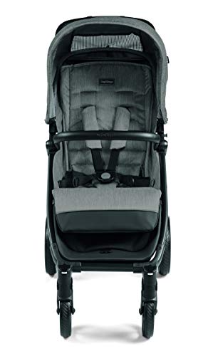 Peg Perego Booklet 50 Travel System - Includes Booklet 50 Baby Stroller and The Primo Viaggio 4-35 Infant Car Seat - Made in Italy - Atmosphere (Grey)