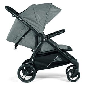 Peg Perego Booklet 50 Travel System - Includes Booklet 50 Baby Stroller and The Primo Viaggio 4-35 Infant Car Seat - Made in Italy - Atmosphere (Grey)