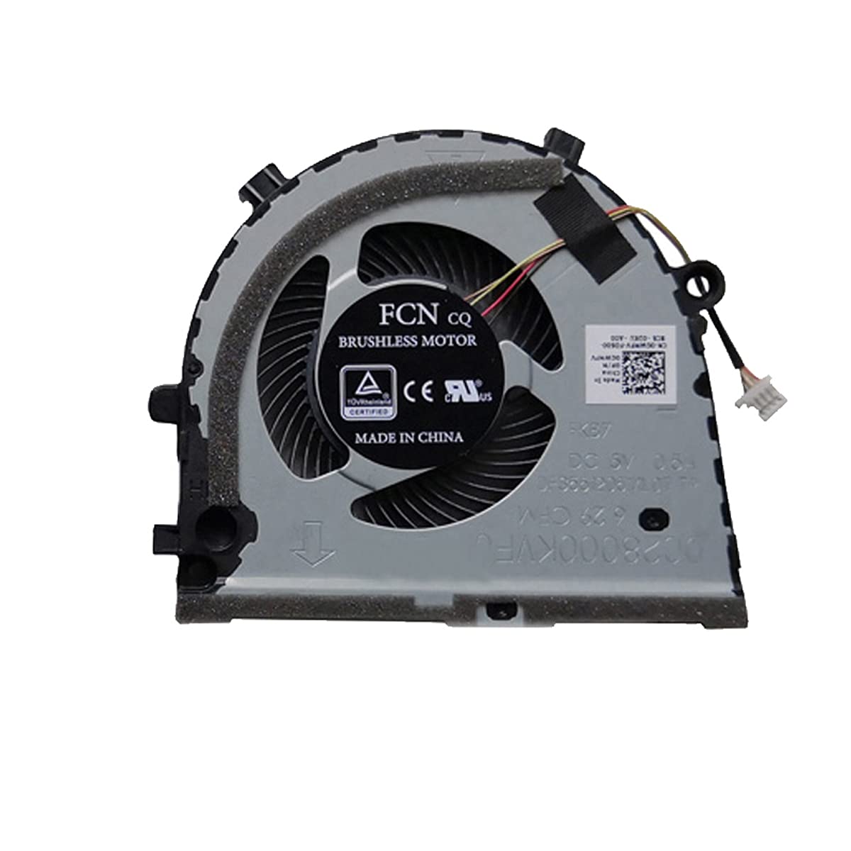 HK-Part Fan Replacement for Dell-inspiron Game G3 G3-3579 3779 FKB7 Cooling Fan DP/N 0GWMFV 4-Pin