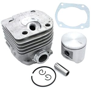 Cylinder Piston Kit 48mm Round Port For Husqvarna 365 365 Special 365 EPA Round Port PN 503939007 503939005 503939003 503939072 503939071 503691073 503691072 581968502 503691371 503691303 581968502