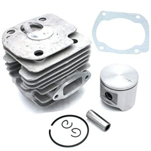 Cylinder Piston Kit 48mm Round Port For Husqvarna 365 365 Special 365 EPA Round Port PN 503939007 503939005 503939003 503939072 503939071 503691073 503691072 581968502 503691371 503691303 581968502