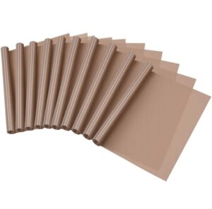 selizo 10 pack teflon sheet for heat press transfer sheet non stick 12''x16'' heat press transfer paper heat resistant craft mat
