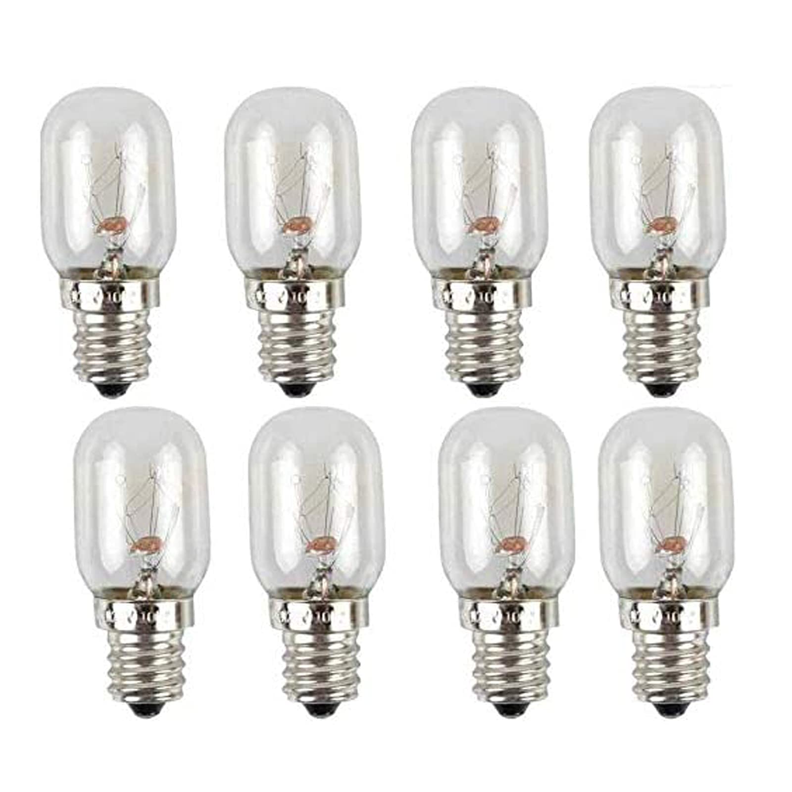 Lxcom Lighting 10W T20 Salt Lamp Bulb Microwave Oven Incandescent Light Bulbs E12 Base Appliance Lamp Stovetop Light Salt Crystal Lamp 120V Warm White Kitchen Aid Light Bulb,8 Pack