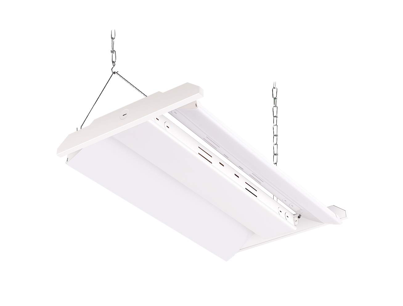 LED High Bay Light Fixture,2FT Dimmable High Bay Shop Light with 30°60°90°Angle Adjustable,150W(Equal to 600W or 6 Lamp Fluorescent Linear),22500LM Super Bright,Commercial/Industrial Lighting