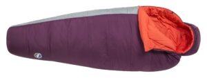 big agnes women's blue lake 25 (fireline pro) mummy sleeping bag, 25 degree, petite, right zip