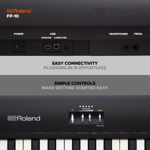 Roland FP-10 88-key Entry Level Digital Keyboard with Bluetooth