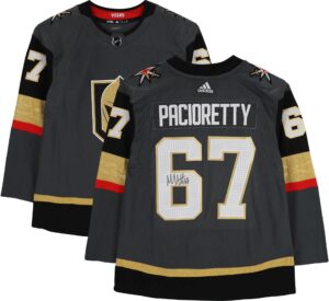 max pacioretty vegas golden knights autographed black adidas authentic jersey - autographed nhl jerseys