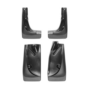 WeatherTech Custom No Drill Splash Guard MudFlaps for Jeep Cherokee - Front & Rear Set (110064-120064), Black