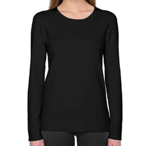 Kirkland Signature Ladies’ Crewneck Sweater (Black, X-Large)