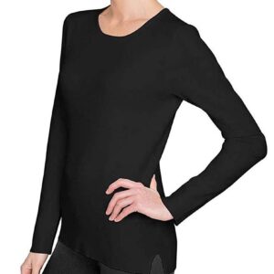 Kirkland Signature Ladies’ Crewneck Sweater (Black, X-Large)