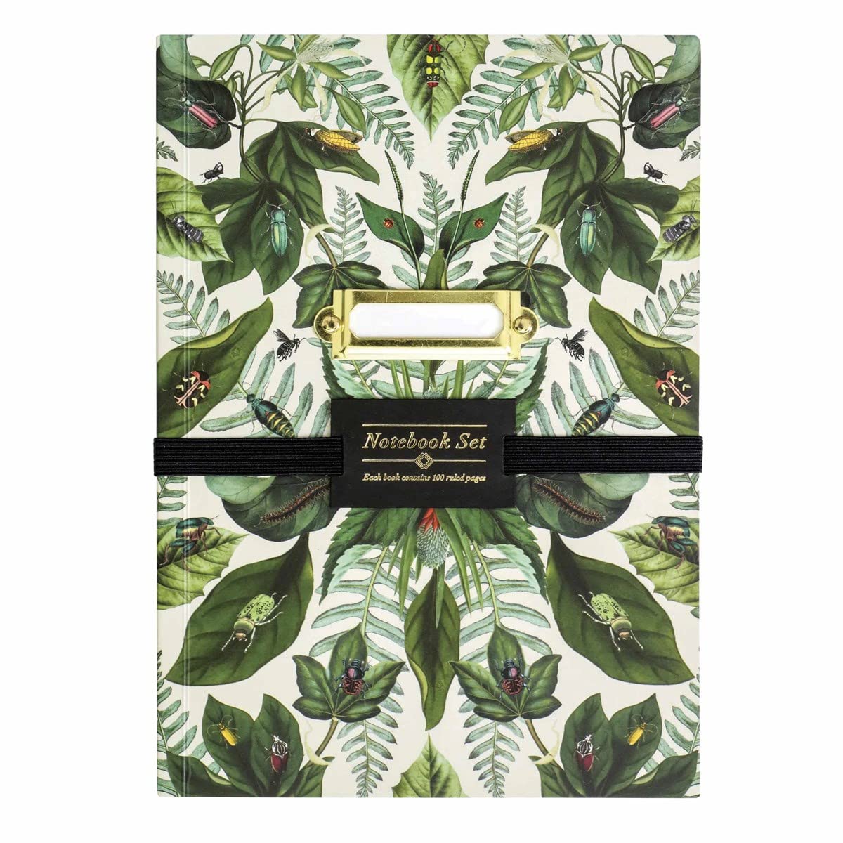 Archive Portico Designs Slim Journal Set Collection Bound Notebooks, Set of 2, Botanical/Butterflies