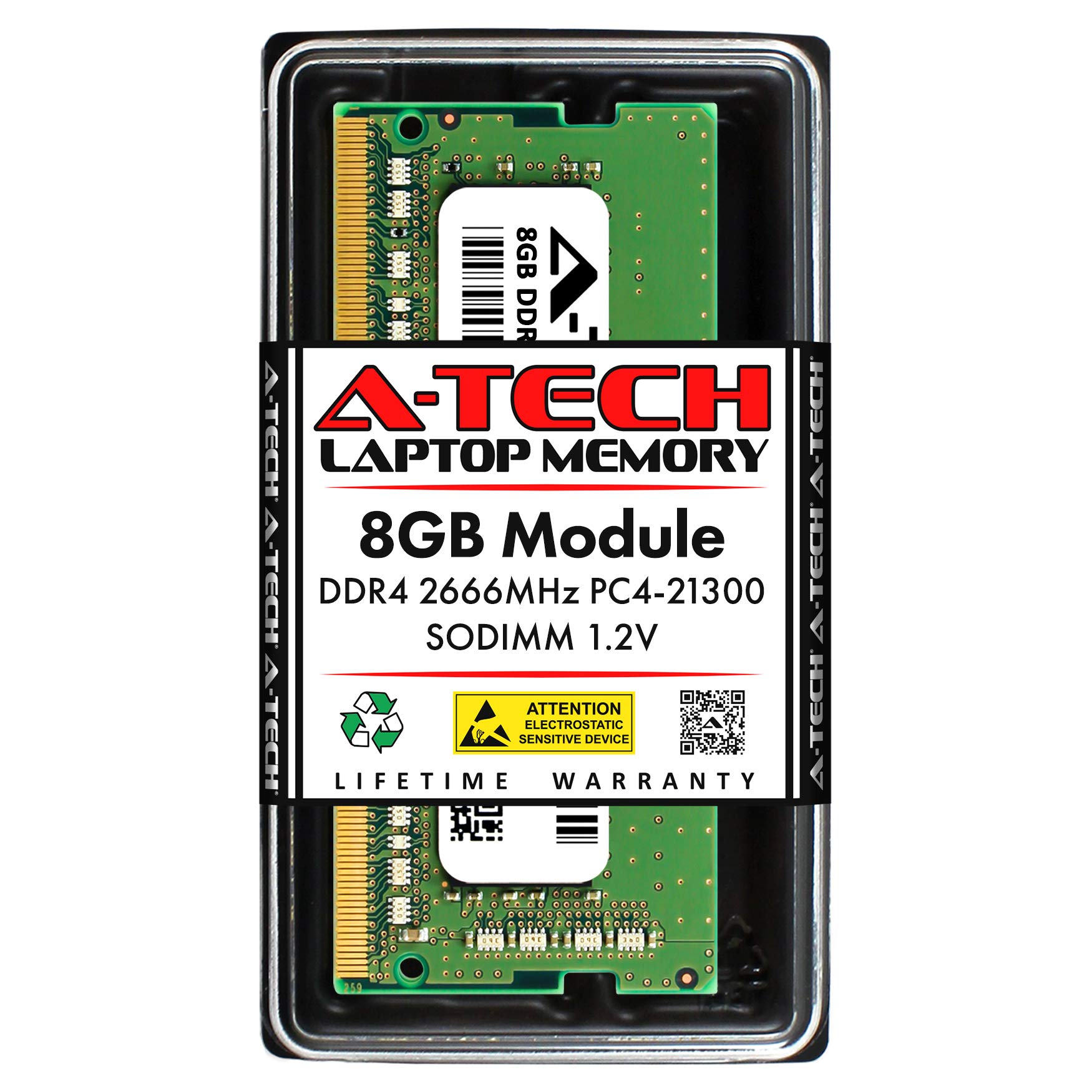 A-Tech 8GB RAM for Dell OptiPlex 7070, 7060, 5070, 5060, 3070, 3060 Micro Desktops | DDR4 2666 MHz SODIMM PC4-21300 Memory Upgrade