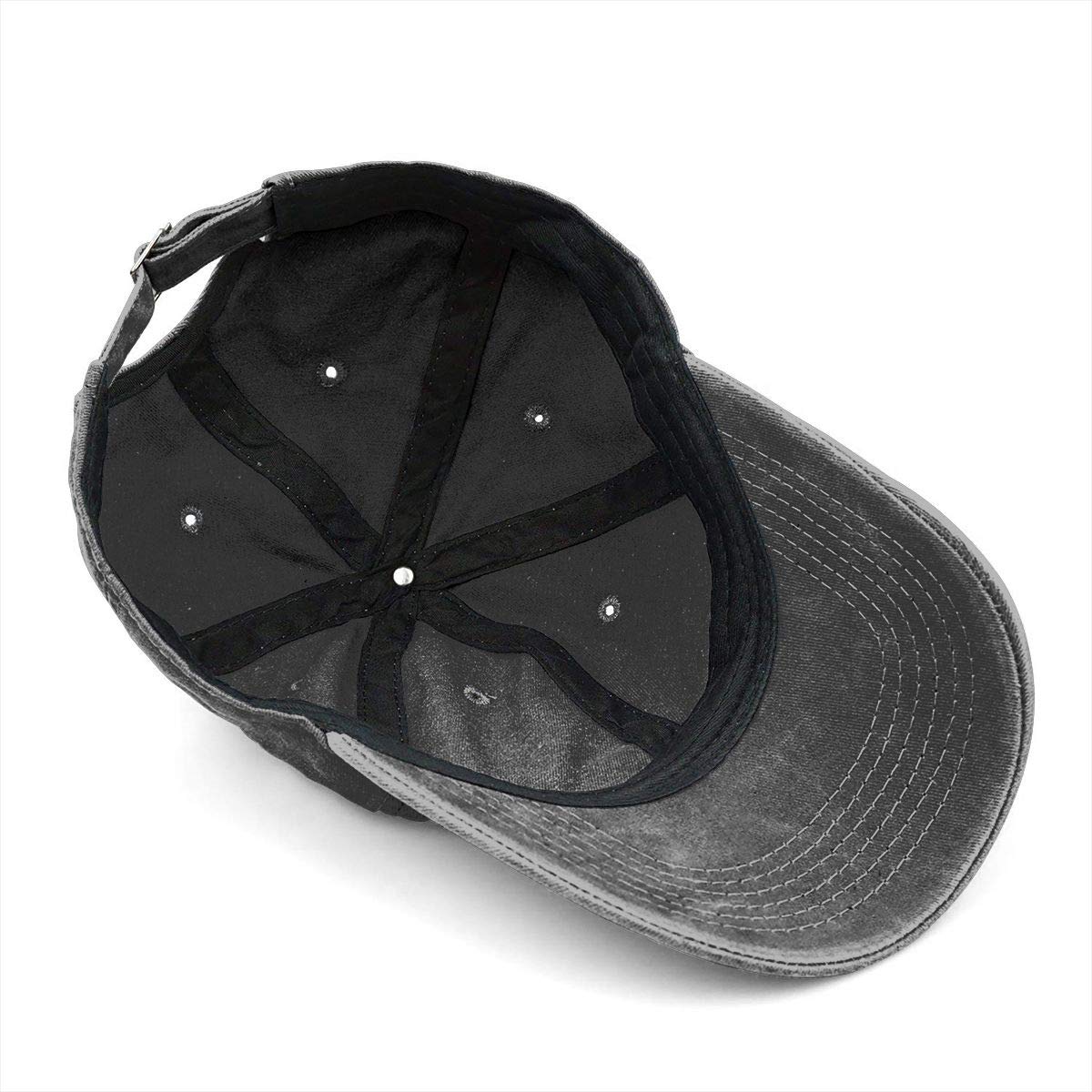 Unisex UFO Bigfoot Denim Hat Adjustable Washed Dyed Cotton Dad Baseball Caps (One Size, Black - Bigfoot I Believe)