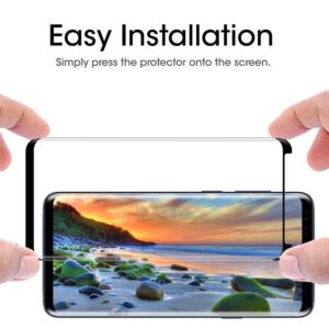 【2-PACK】Coolpow Designed for Samsung Galaxy S8 Plus Screen Protector Case Friendly, Anti-Bubble, 3D Curved, Samsung S8 Plus Screen Protector S8+Tempered Glass cell Phone Film【NOTE:not for S8 & NOTE 8】