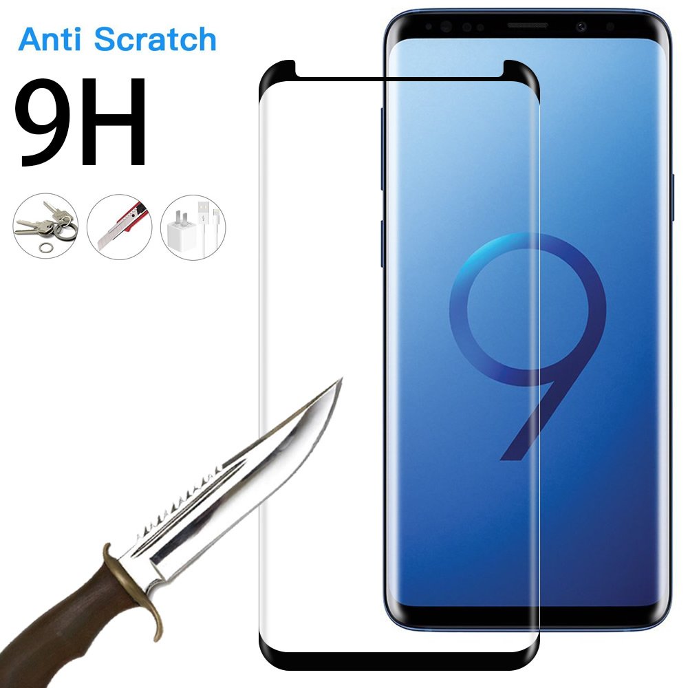 【2-PACK】Coolpow Designed for Samsung Galaxy S8 Plus Screen Protector Case Friendly, Anti-Bubble, 3D Curved, Samsung S8 Plus Screen Protector S8+Tempered Glass cell Phone Film【NOTE:not for S8 & NOTE 8】