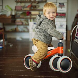 AVENOR Baby Balance Bike Toys for 1 Year Old Gifts Boys Girls 10-24 Months Kids Toys Toddler Best 1st Birthday Girl Boy Gift Children Walker Baby Walker No Pedal Infant 4 Wheels Bicycle