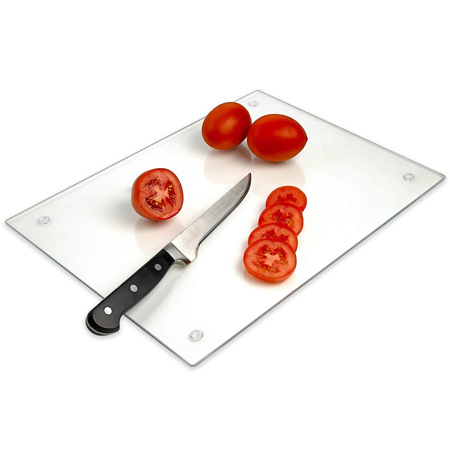 Tempered Glass Cutting Board – Long Lasting Clear Glass – Scratch Resistant, Heat Resistant, Shatter Resistant, Dishwasher Safe. (XLarge 16x20")