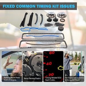 5.4 Timing Chain Kit Cam Phaser Repair Kit for 2005-2014 Ford F-150, F-250, F-350, Expedition, Lincoln Navigator, Mark LT 5.4L Triton Cam Phaser Repair Kit