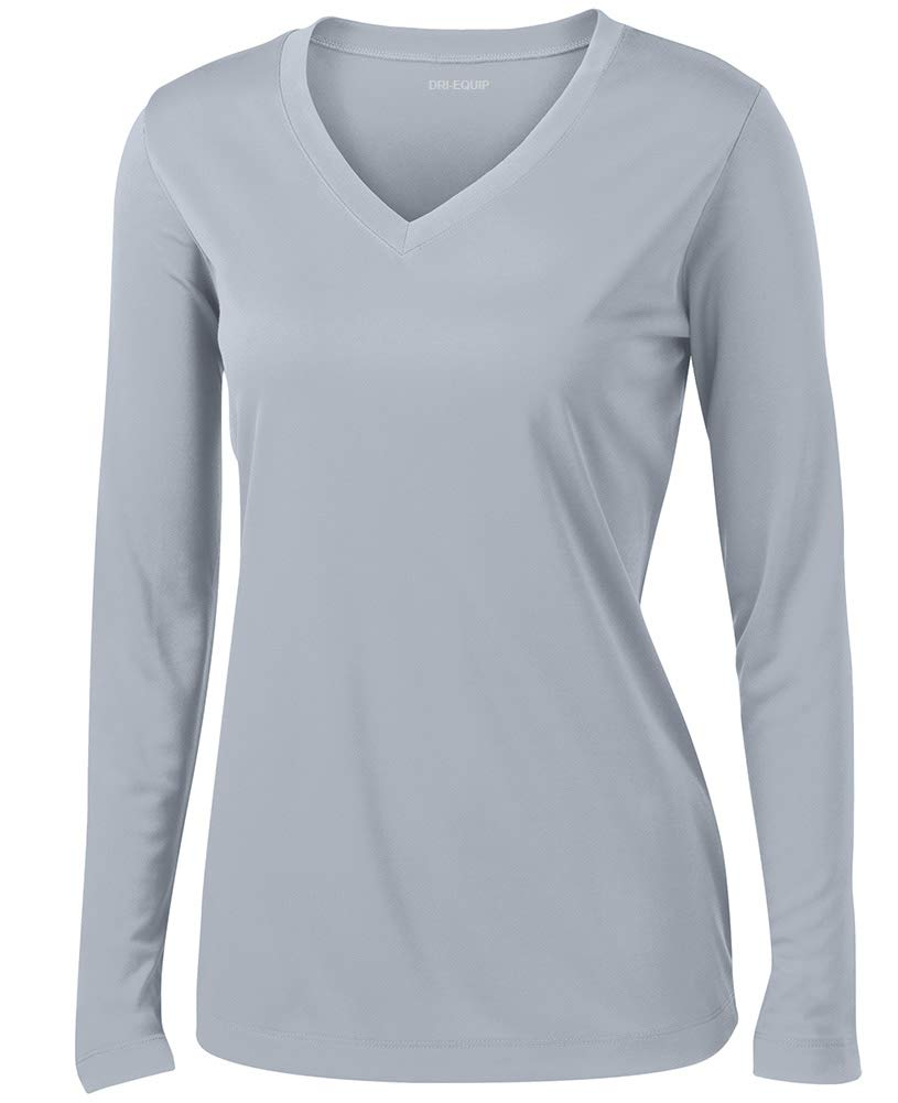 Joe's USA Ladies Long Sleeve Moisture Wicking Athletic Shirt Sizes XS-4XL