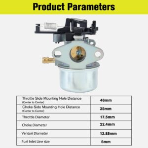 Butom 591137 Carburetor Kit for Troy Bilt TB360 775EX 11P902 111P02 114P02 121Q02 121Q07 121S02 121S07 121S75 124Q02 590948 Pressure Washer Lawn Mower Toro Time Master Mower