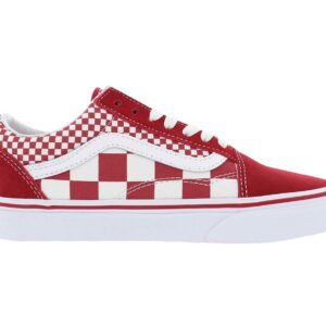 Vans Unisex Old Skool Skateboarding Shoes, Racing Red True White, 11.5 Women/10 Men