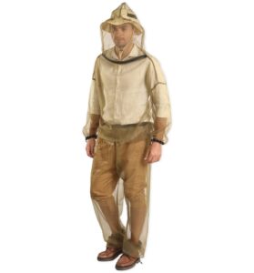 tough outdoors mosquito suit - net bug pants & jacket w/hood - mesh bug suit for outdoor protection from bugs, flies, gnats, no-see-ums & midges - clothing for men & women - w/free carry pouch - large