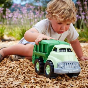 Green Toys Recycling Truck, Green FFP - Pretend Play, Motor Skills, Kids Toy Vehicle. No BPA, phthalates, PVC. Dishwasher Safe, Recycled Plastic, Made in USA.