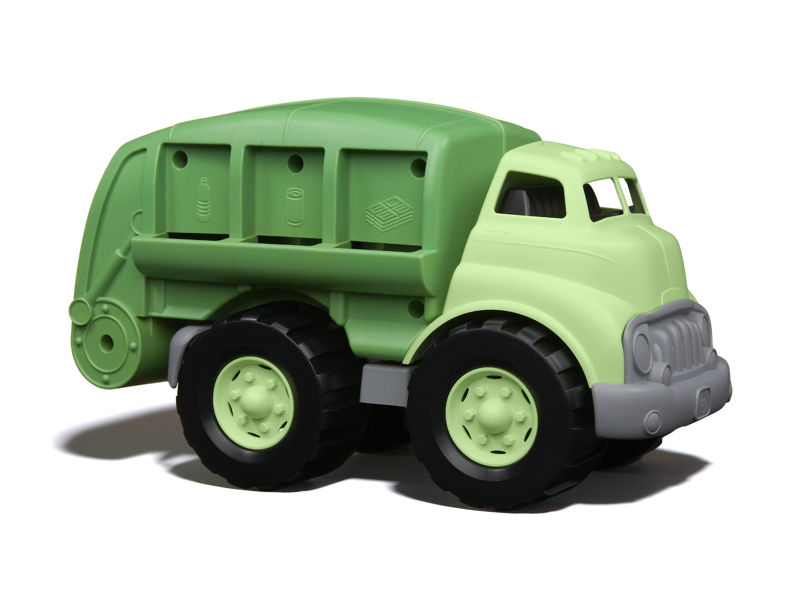 Green Toys Recycling Truck, Green FFP - Pretend Play, Motor Skills, Kids Toy Vehicle. No BPA, phthalates, PVC. Dishwasher Safe, Recycled Plastic, Made in USA.