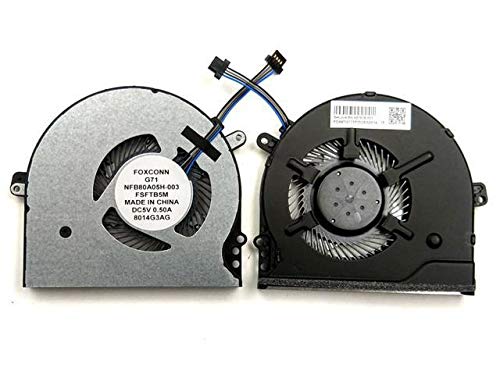 New Laptop CPU Cooling Fan for HP Pavilion 15-CC183CL 15-CC184CL 15-CC187CL 15-CC195CL 15-CC510NR 15-CC523CA 15-CC553CL 15-CC554NR 15-CC555NR 15-CC561ST 15-CC563NR 15-CC563ST 15-CC564NR 15-CC565NR