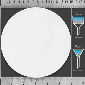 Qualitative Filter Paper 15cm Lab Filter Paper for Chemistry, Standard Qualitative Grade 1-Medium Flow 150mm(100 Discs)