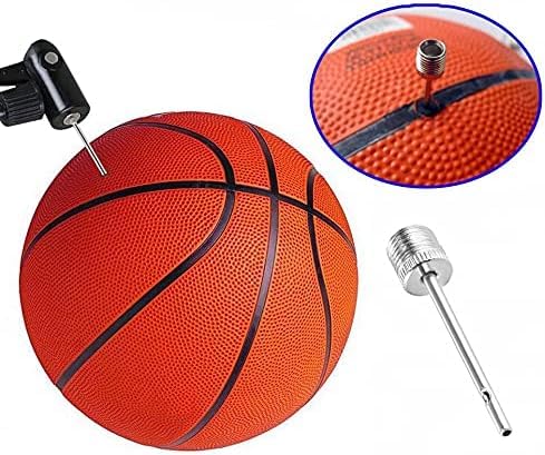 TONUNI Air Pump Needle for Dual-Port Inflation for Football Basketball Soccer Ball Volleyball Rugby Balls-12PACK