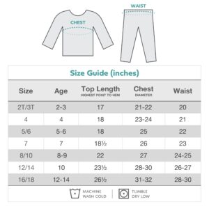 Andrew Scott Boys Long John Ultra-Soft Cotton Stretch Base Layer Underwear Sets / 3 Long Sleeve Tops + 3 Long Pants - 6 Piece Mix & Match (3 Sets / 6 Pc -WHITE, 4)