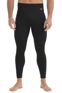 lemorecn wetsuit pants men 3mm neoprene swim pants for swimming canoeing snorkeling scuba kayaking diving(1031black-l)