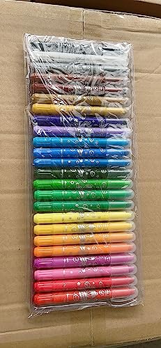 Shuttle Art 24 Colors Gel Crayons for Toddlers, Non-Toxic Twistable Crayons Set for Kids Children Coloring, Crayon-Pastel-Watercolor Effect, Ideal for Paper