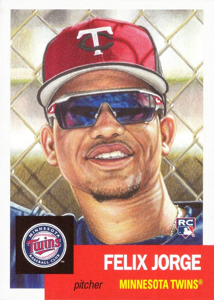 2018 Topps Living Set Baseball #116 Felix Jorge Rookie Card Minnesota Twins - Only 3,472 made!