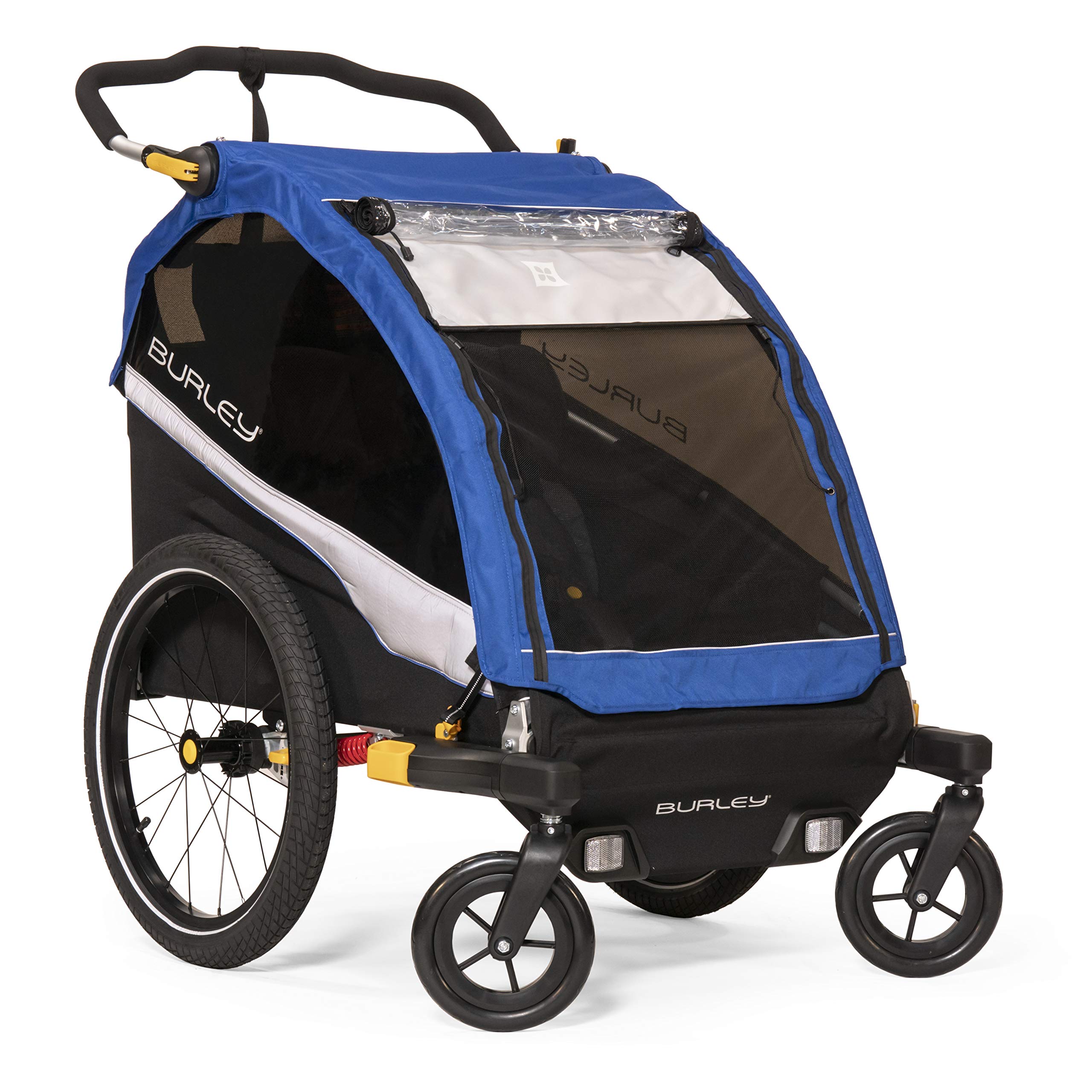 Burley Design Bike Trailer 2-Wheel Stroller Kit, Black/Silver