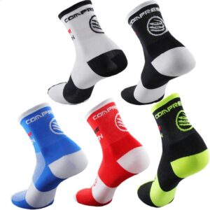 xcompression unisex breathable sport socks men's cycling and running compression socks sizes 6-11