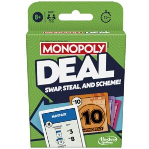 Monopoly Deal Card Game, for 8 years to 99 years