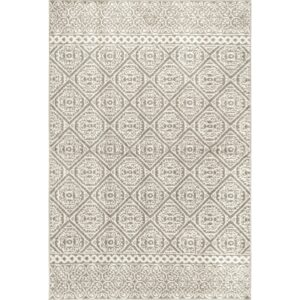 nuLOOM Transitional Floral Jeanette Area Rug, 8x10, Grey