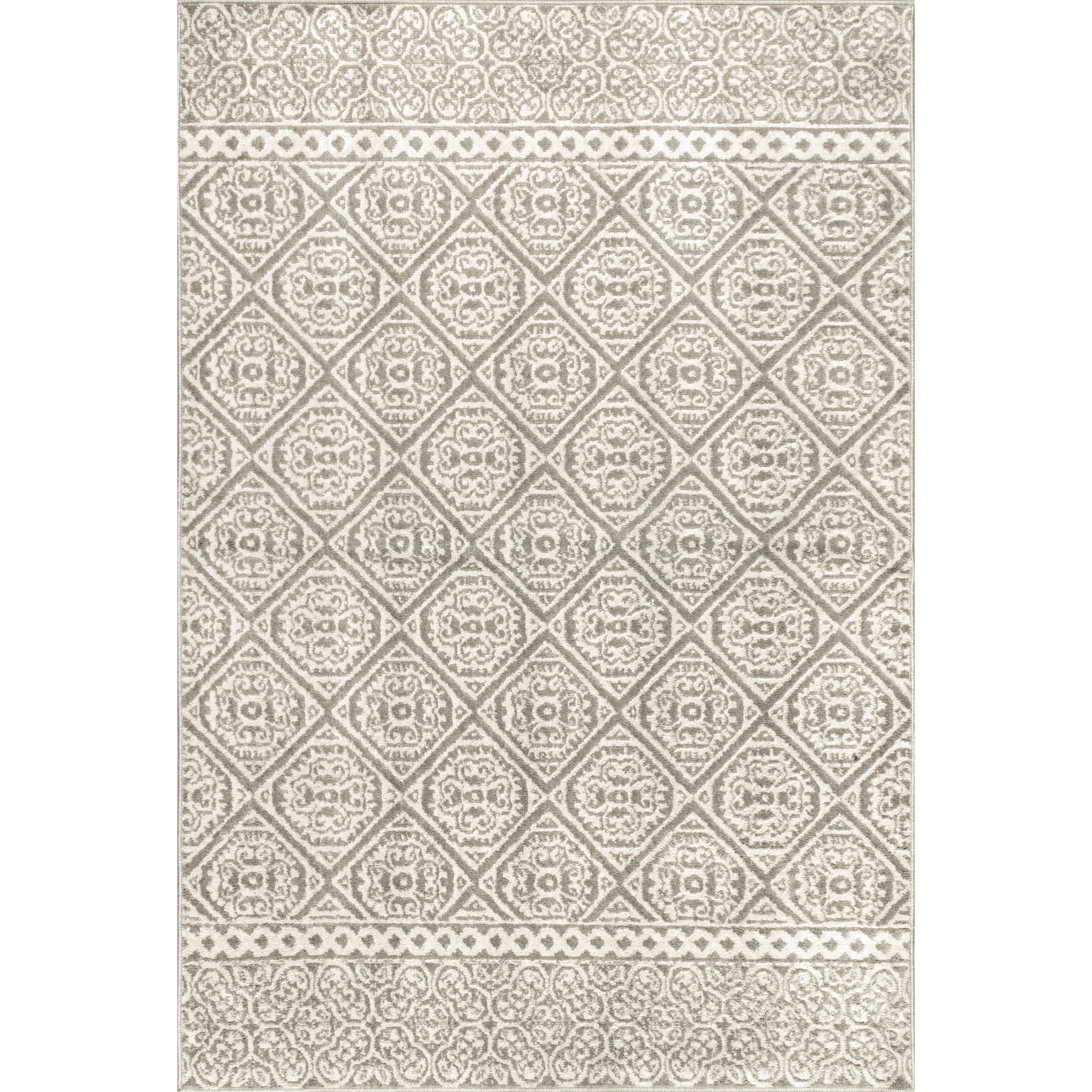 nuLOOM Transitional Floral Jeanette Area Rug, 8x10, Grey