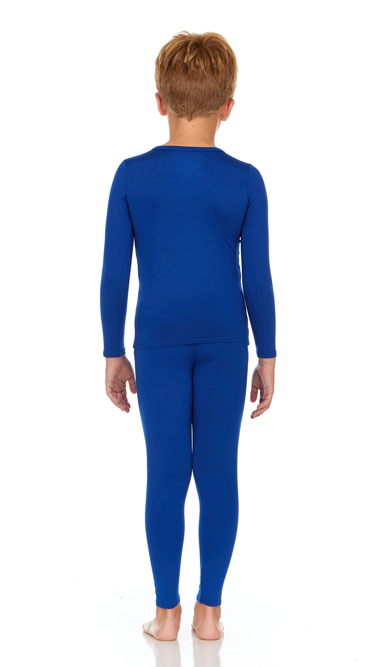 Thermajohn Thermal Underwear for Kids, Boys Thermal Underwear Set | Kids Base Layers for Skiing | Long Johns for Boys Kids, Royal Blue, (XL)