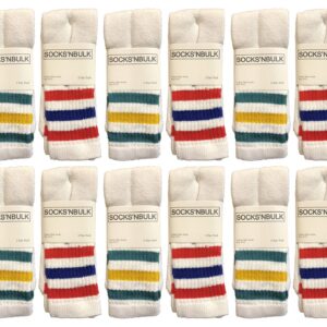 Yacht & Smith Men's & Women's Wholesale Bulk Cotton Tube Socks, Referee Style, by SOCKS'NBULK