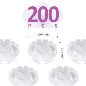 Teenitor 200 Pack Eyelashes Extension Volume Lashes Fan Blossom Cups, Glue Holder and Lash Organizer Supplies Tools