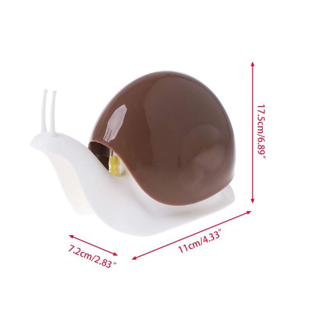 Cute Snail Soap Dispenser for Kitchen Bathroom etc. (120ML) (Brown)