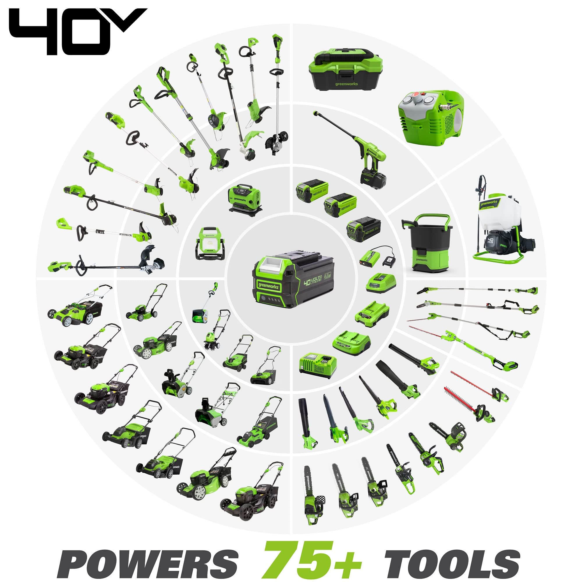 Greenworks 40V 8 inch Cordless Pole Saw Battery and Charger Not Included, PS40B00