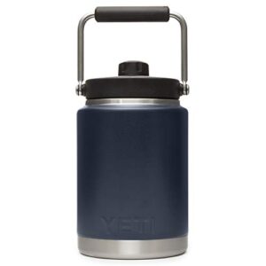 YETI Rambler Half Gallon Jug, Vacuum Insulated, Stainless Steel with MagCap, Navy