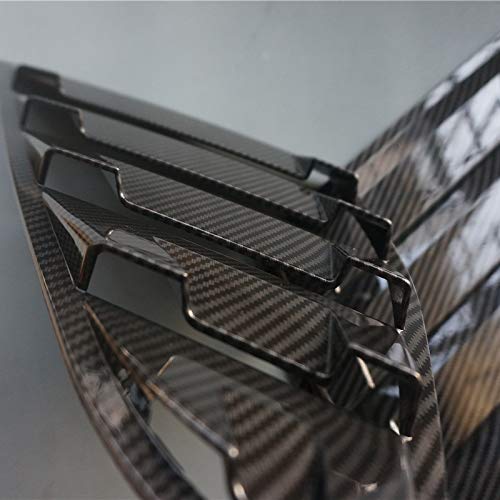 2X Sport Style Carbon Fiber Print Quarter Window Scoops Louvers For Ford Fusion Mondeo 2013-2021 (Carbon Fiber Style)